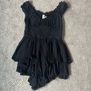 Princess Polly corset pull on smocked romper